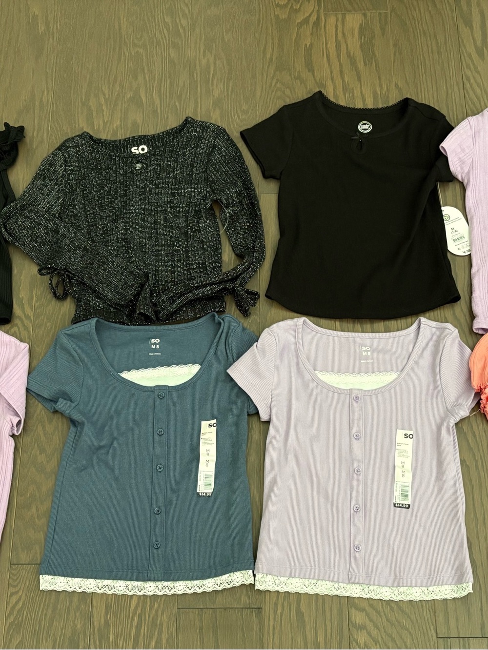 New / Like new - girl’s shirts lot, size 7/8
